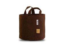 ROOT POUCH BROWN - Textile flower pot, 16l