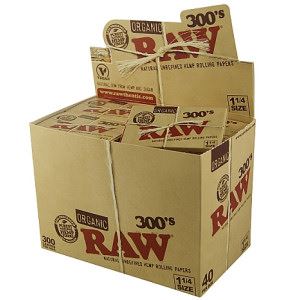 Papírky RAW 1 1/4 300ks v balení, box 40ks