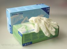 Latex gloves with powder, size L, pack of 100 pcs