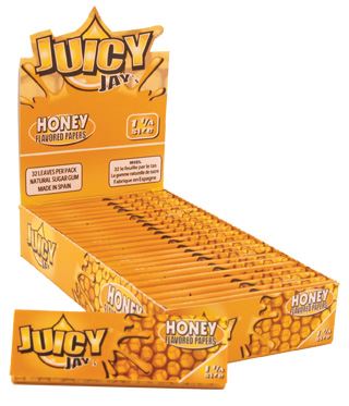 Juicy Jay´s ochucené papírky Honey, box 24ks