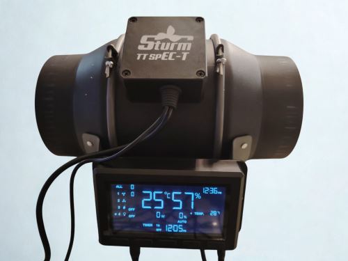 Ventilátor STURM SPEC-T100 214 m3/h, 100mm s digitálním kontrolerem (1)