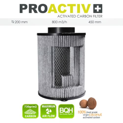 pachový filtr s aktivním uhlím Pro Activ 200/800