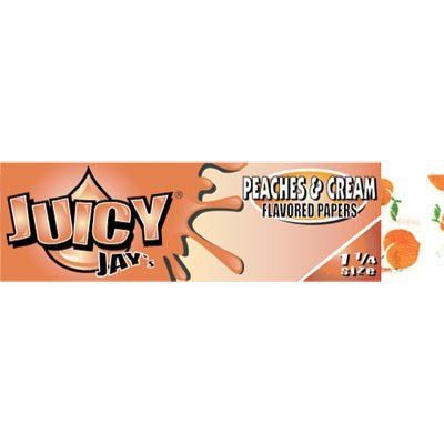 Juicy Jay´s ochucené papírky Peaches and cream 32ks/bal.