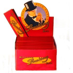 Papírky SMOKING RED, box