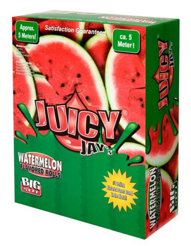 Papírky Juicy Jay´s rolovací Vodní meloun 5m v balení, box 24ks