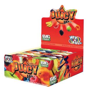 Papírky Juicy Jay´s rolovací Mix příchutí 5m v balení, box 24ks