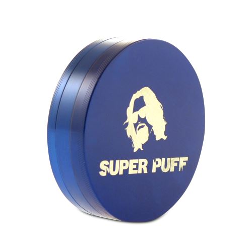 Super Puff velká drtička hliníková modrá