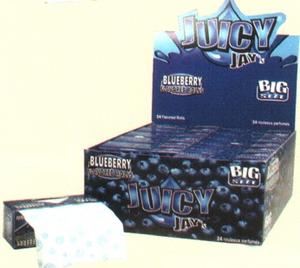 Papírky Juicy Jay´s rolovací Borůvka 5m v balení, box 24ks