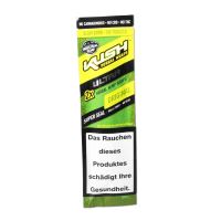Kush Herbal Hemp Blunt Wraps Ultra Green 2pcs/pack.