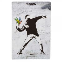 G-Rollz Zip Up Bag | Banksy's Graffiti 'Flower Thrower', 200x300mm - 1pc