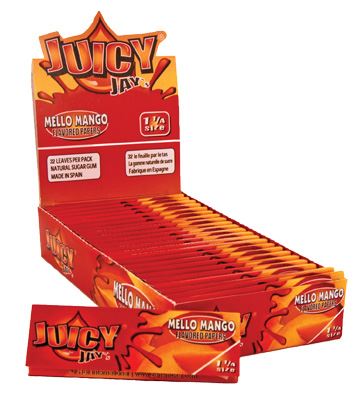Juicy Jay´s ochucené papírky Mello mango, box 24ks